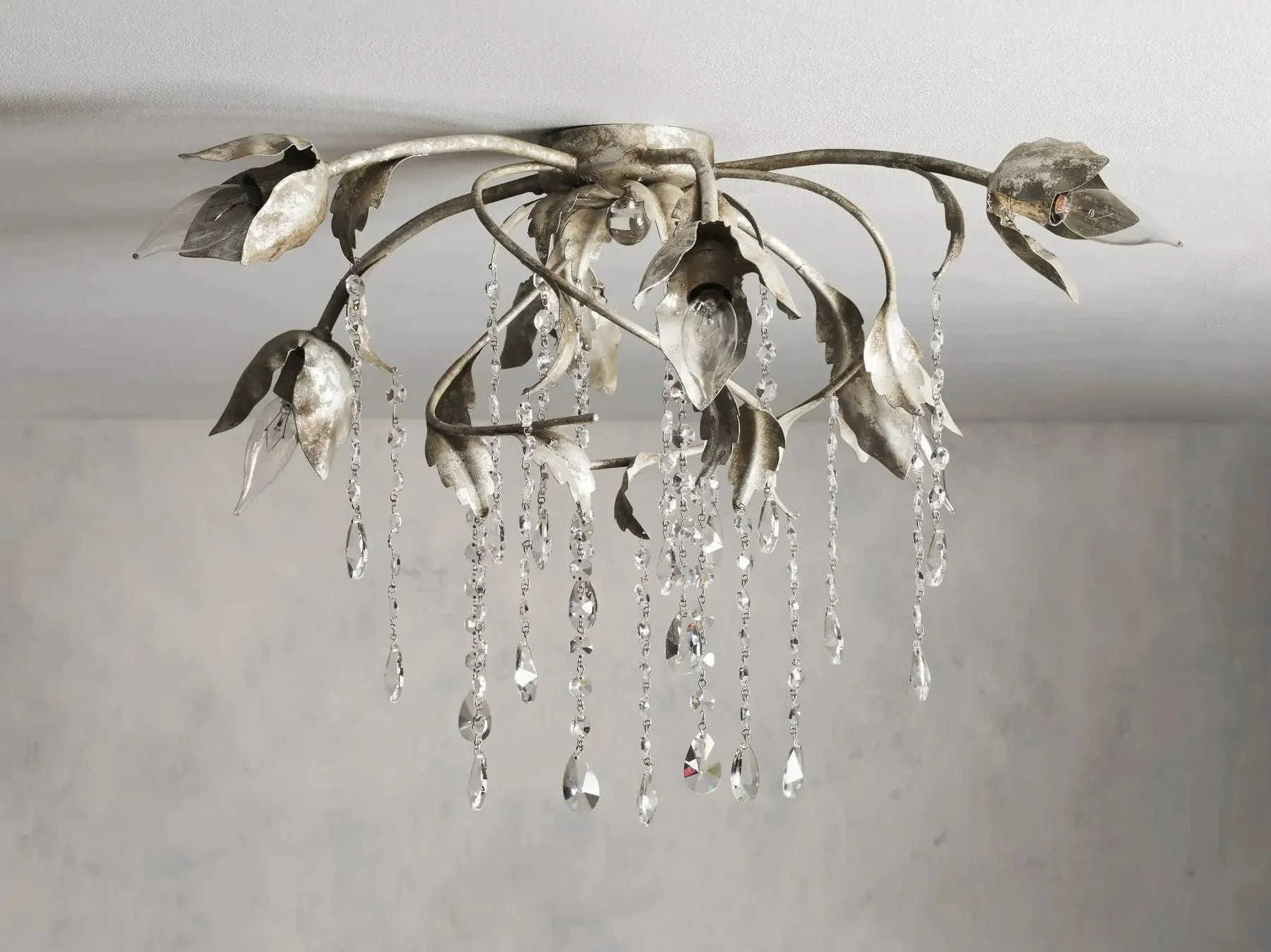 Kaile Crystal Flushmount Ceiling Light 23''D-32‘’D - Image 3