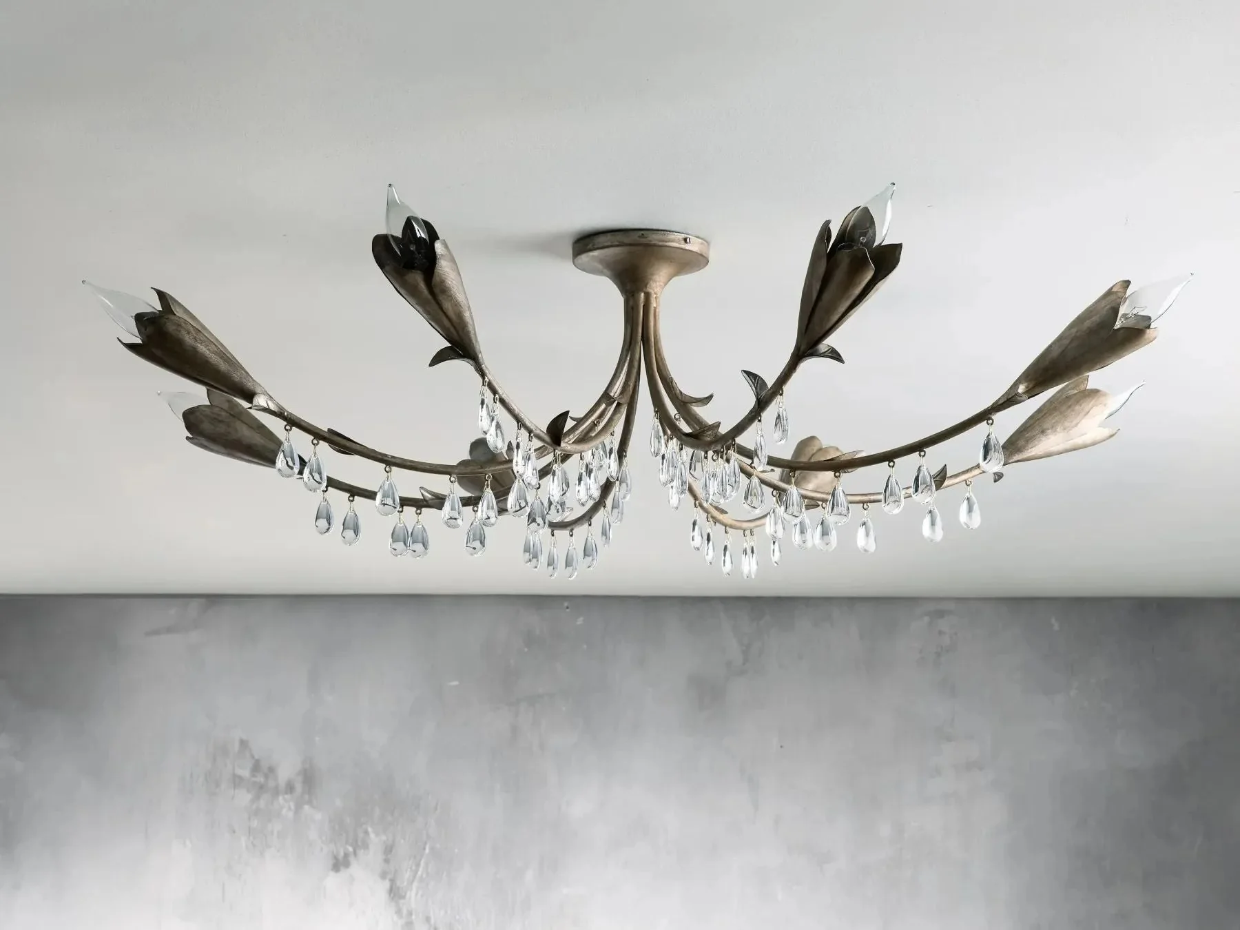 Kaile Crystal Flushmount Ceiling Light 40''W - Image 3