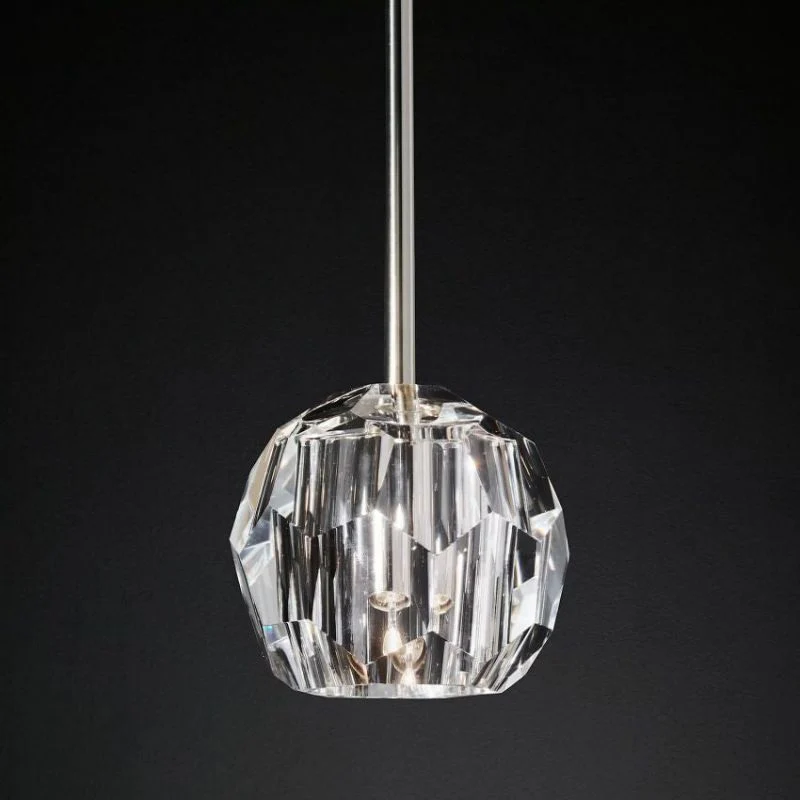 Kalle Clear Cristal  Glass Rod Pendant - Image 4