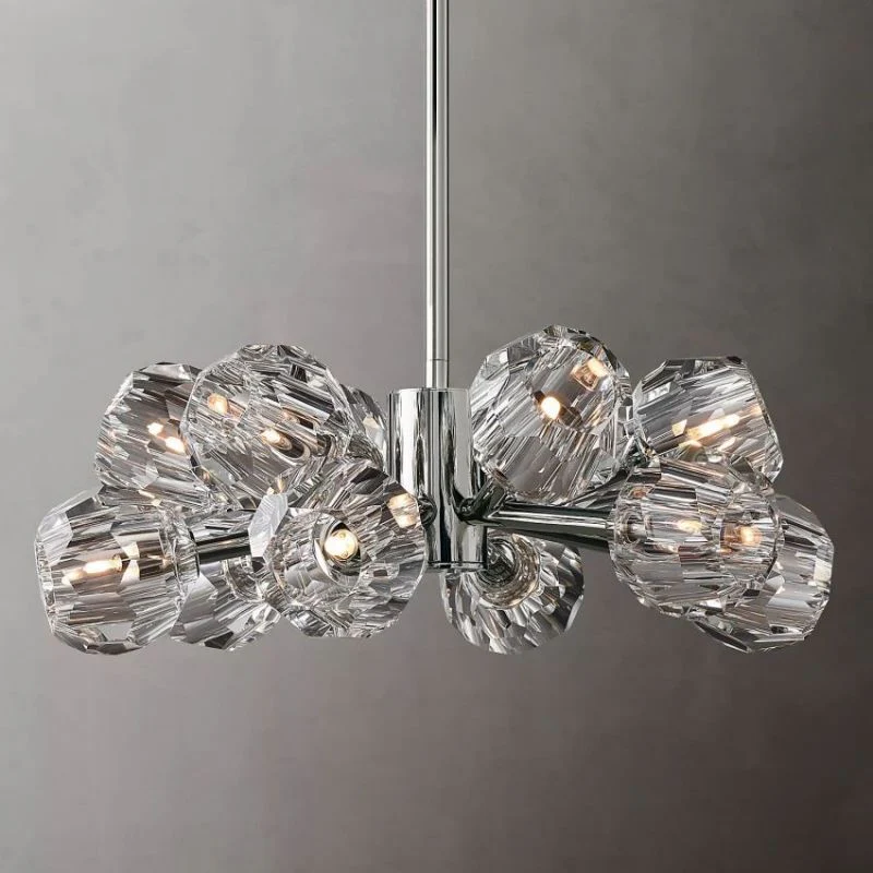 Kalle Clear Crystal Chandelier D24" - Image 3