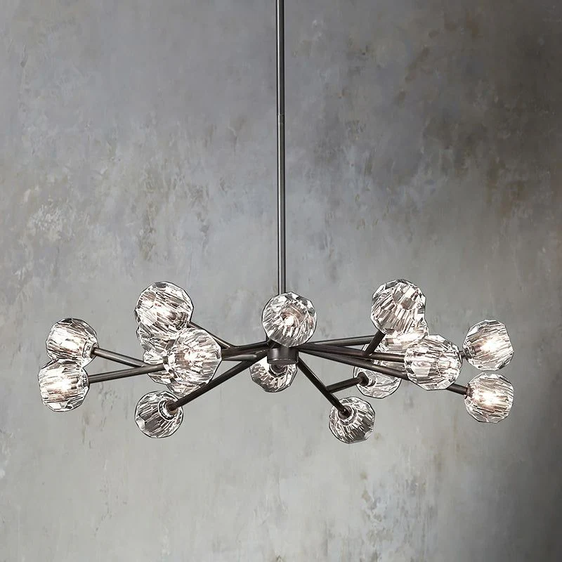 Kalle Clear Crystal Chandelier D48" - Image 4