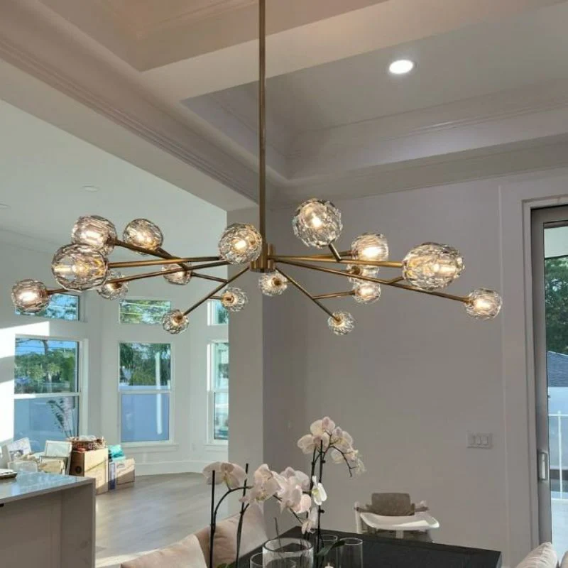 Kalle Clear Crystal Chandelier D60" - Image 3