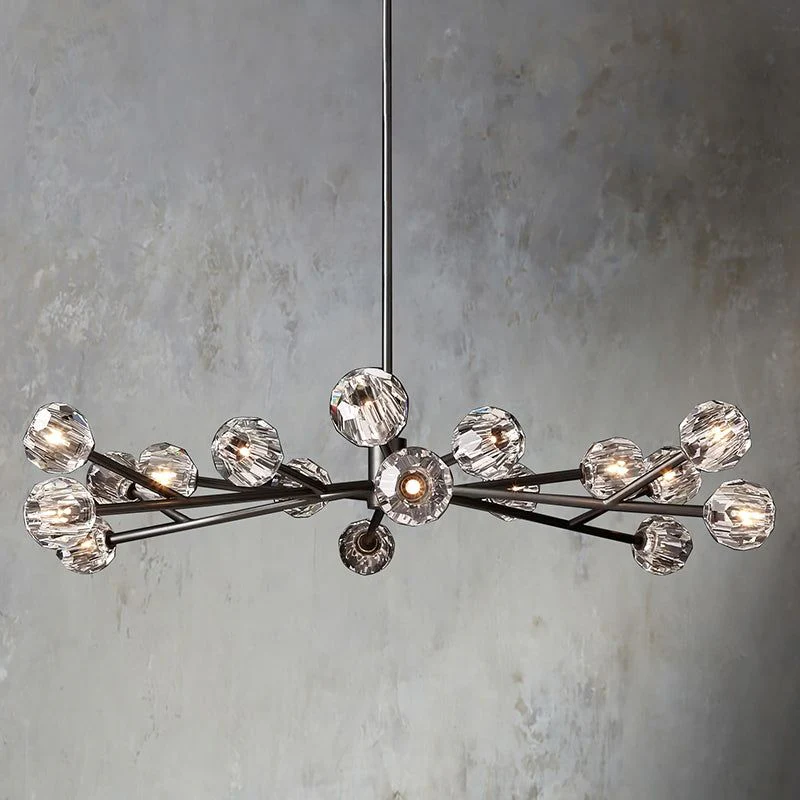 Kalle Clear Crystal Chandelier D60" - Image 6