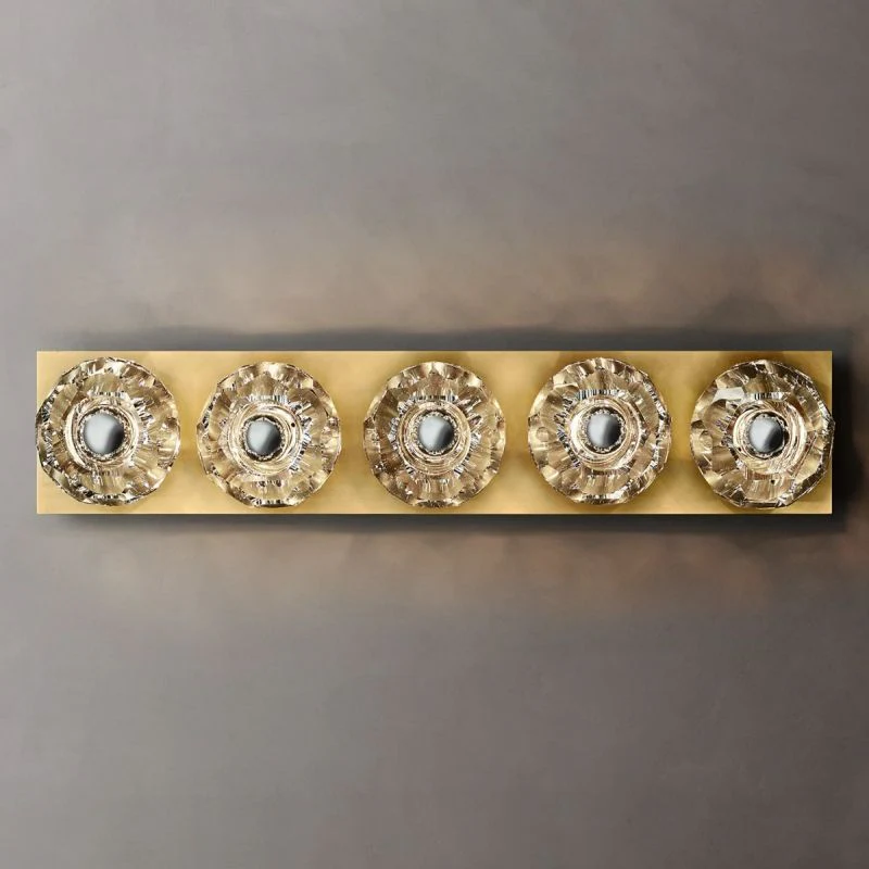 Kalle Clear Glass Linear Wall Sconce 5-lights - Image 3