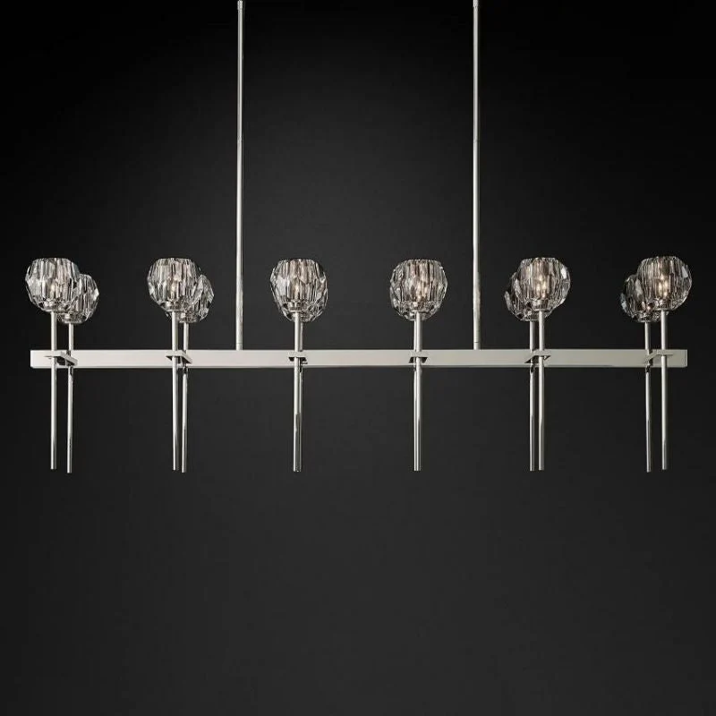 Kalle Cristal Double Linear Chandelier 60"（Clear） - Image 11