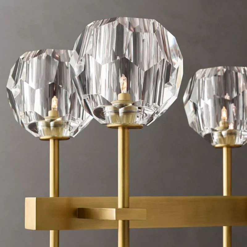 Kalle Cristal Double Linear Chandelier 60"（Clear） - Image 7
