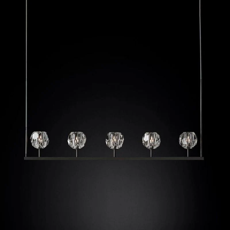 Kalle Cristal Linear Chandelier D48"(Clear) - Image 4
