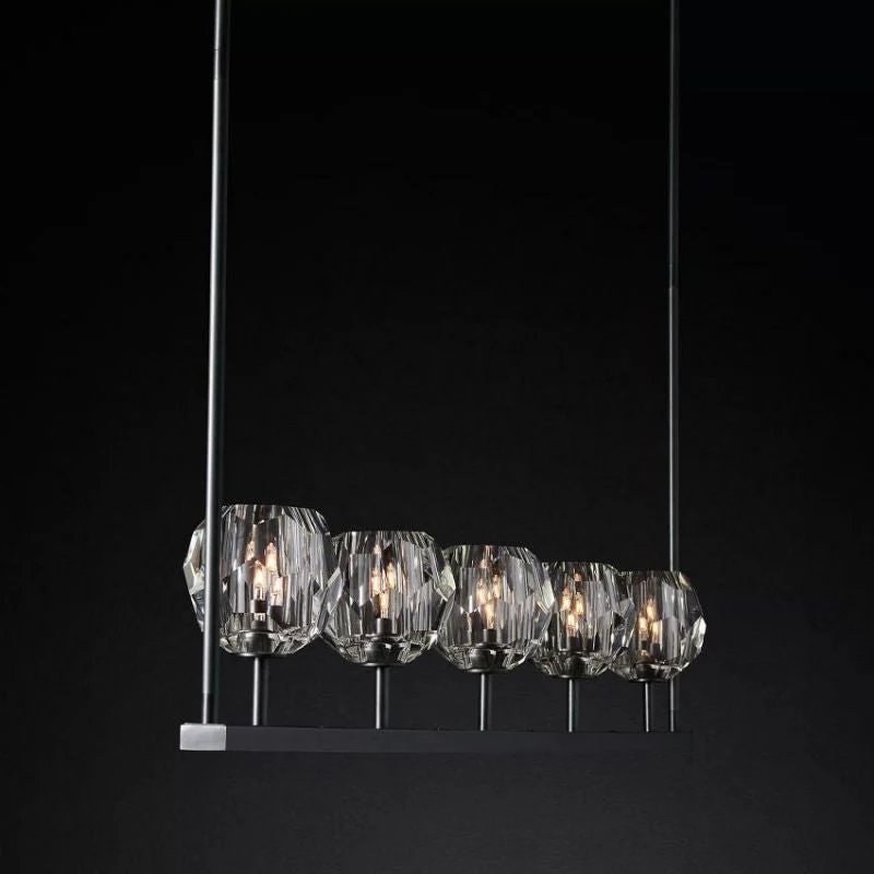Kalle Cristal Linear Chandelier D48"(Clear) - Image 9