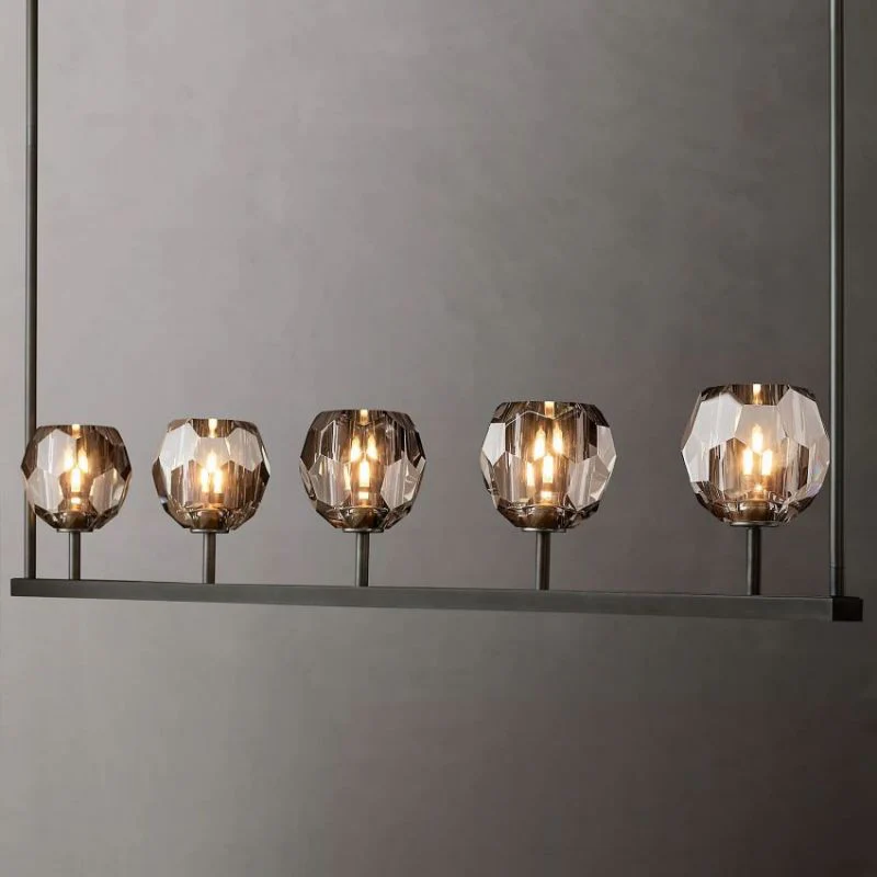 Kalle Cristal Linear Chandelier D48"(Smoke) - Image 10