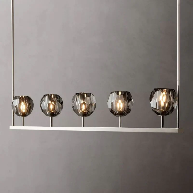 Kalle Cristal Linear Chandelier D48"(Smoke) - Image 11