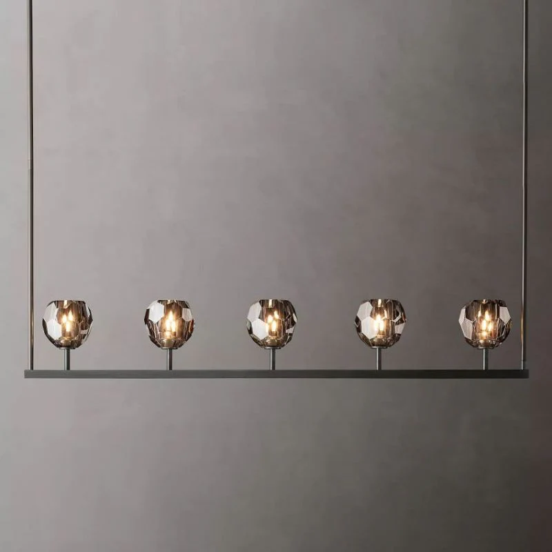 Kalle Cristal Linear Chandelier D48"(Smoke) - Image 3