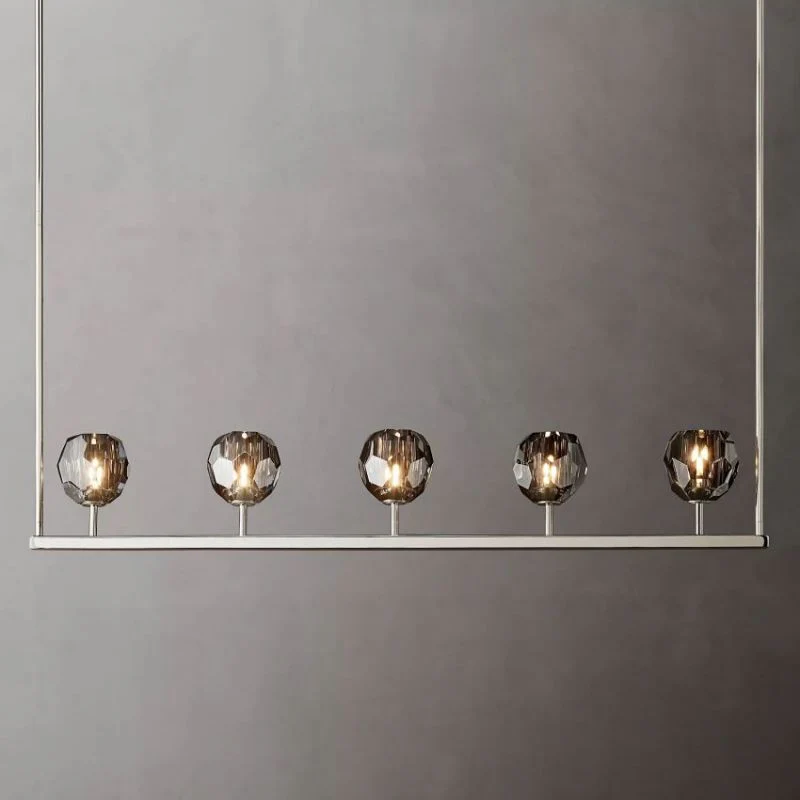 Kalle Cristal Linear Chandelier D48"(Smoke) - Image 4