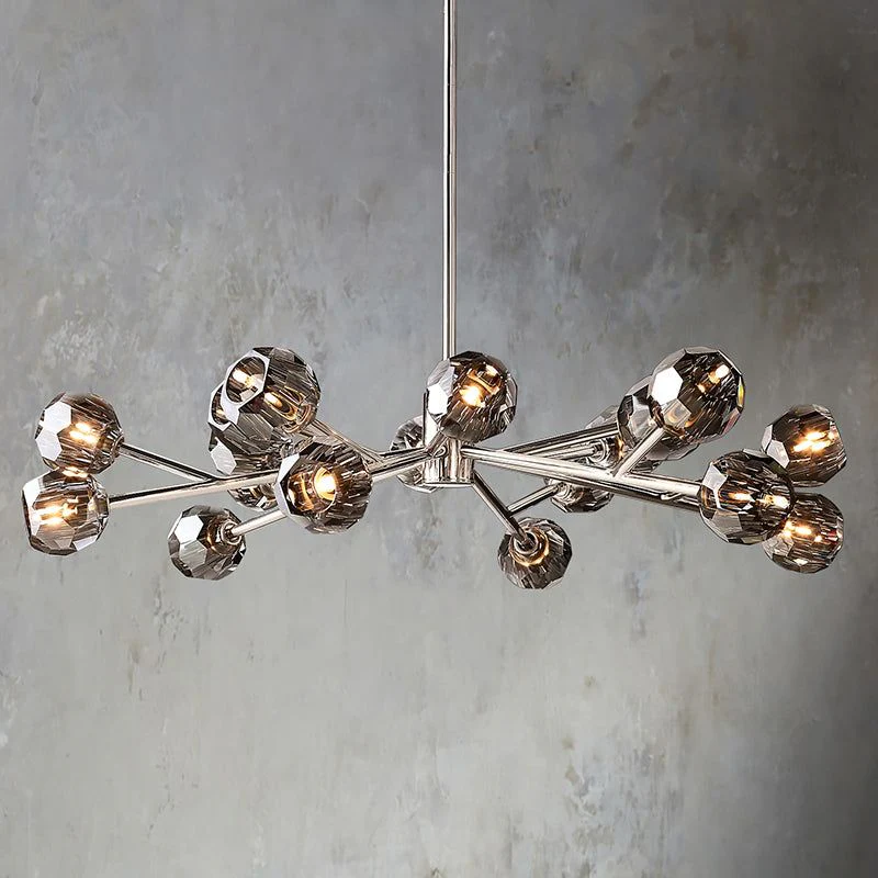 Kalle Smoke Crystal Chandelier D48" - Image 4