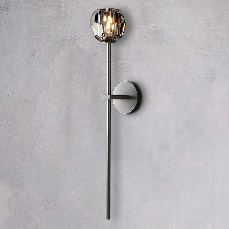Kalle Smoke Crystal Grand Wall Sconce - Image 9