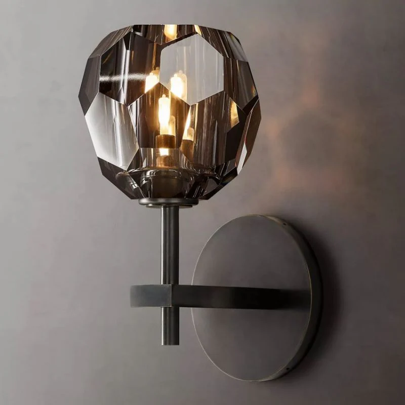 Kalle Smoke Glass Sconce - Image 4