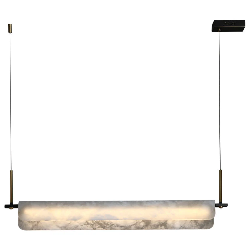 Alabaster Linear Art Chandelier Light - Image 5