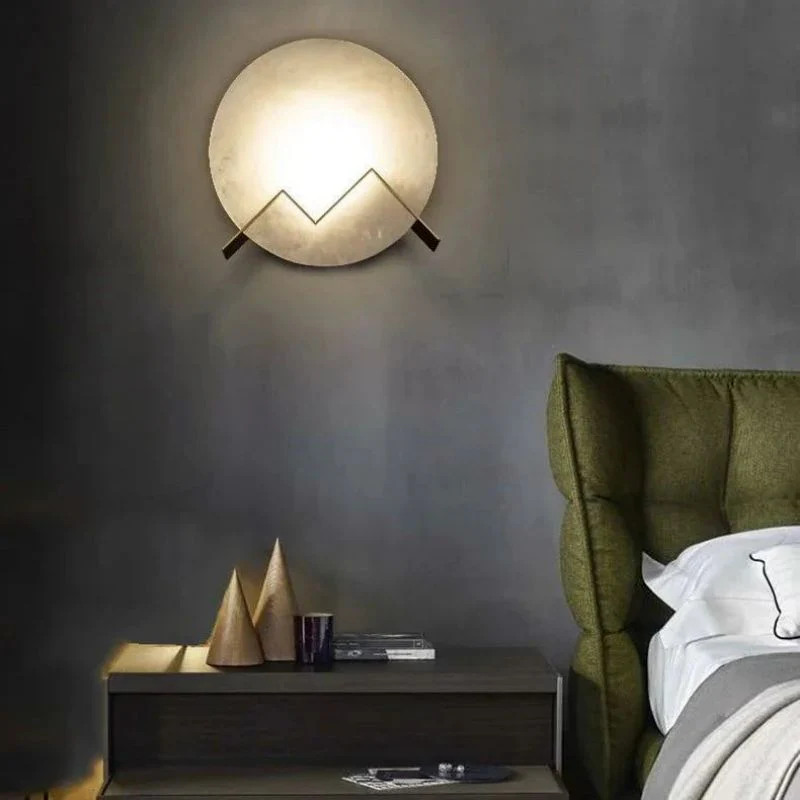 M Letter Alabaster Wall Sconce - Image 2