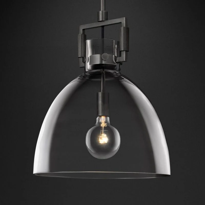 Mirani Glass Cloche Pendant  10″ 14″ 18″ - Image 5