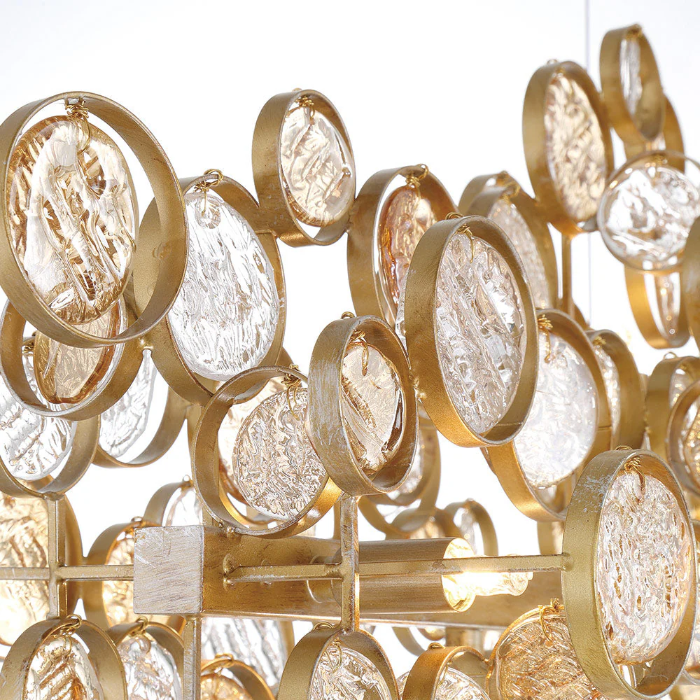 Mirella Trento Clustered Glass Linear Chandelier - Image 11