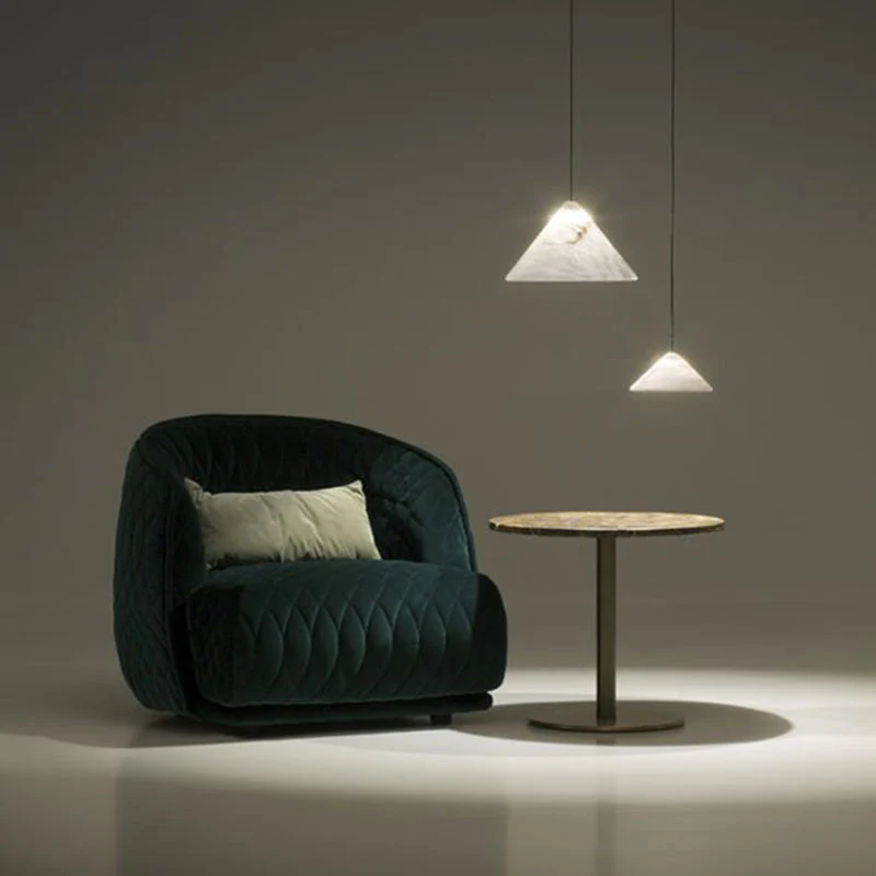 Modern Alabaster Kitchen Island Pendant Light - Image 2