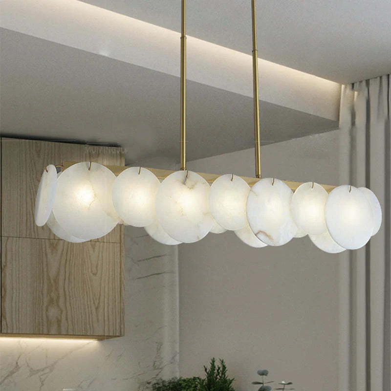 Modernity Alabaster Linear Chandelier - Image 5