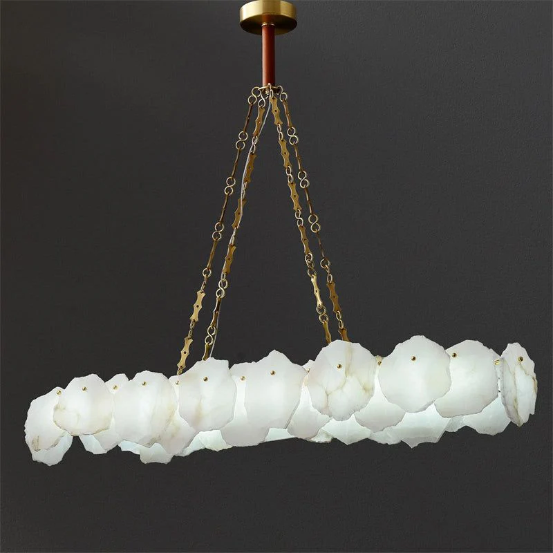Alabaster Moira Modern Snowflake Linear Chandelier - Image 5