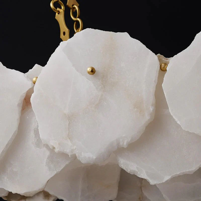 Alabaster Moira Modern Snowflake Linear Chandelier - Image 6