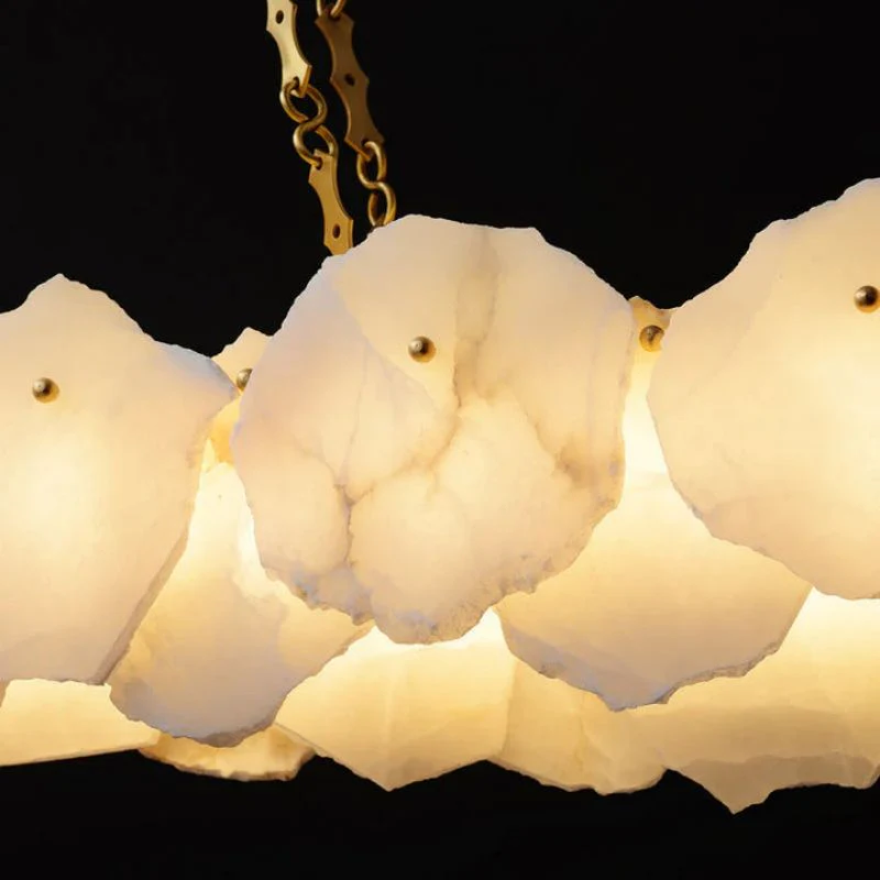 Alabaster Moira Modern Snowflake Linear Chandelier - Image 7