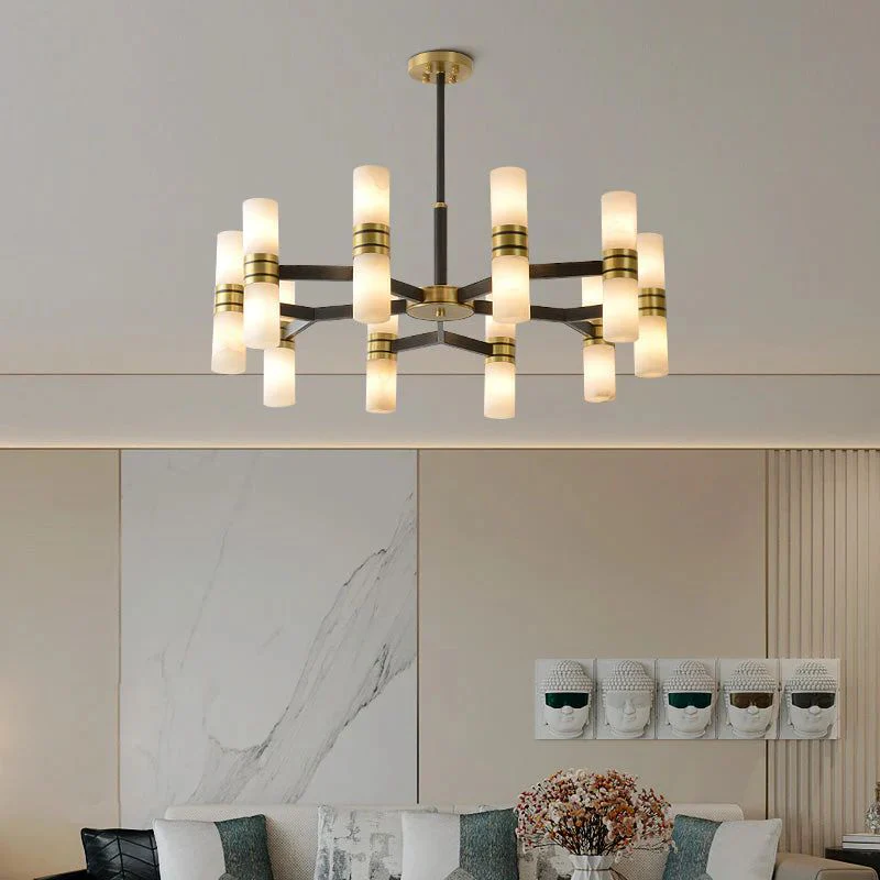 Moral Alabaster Round chandelier - Image 3