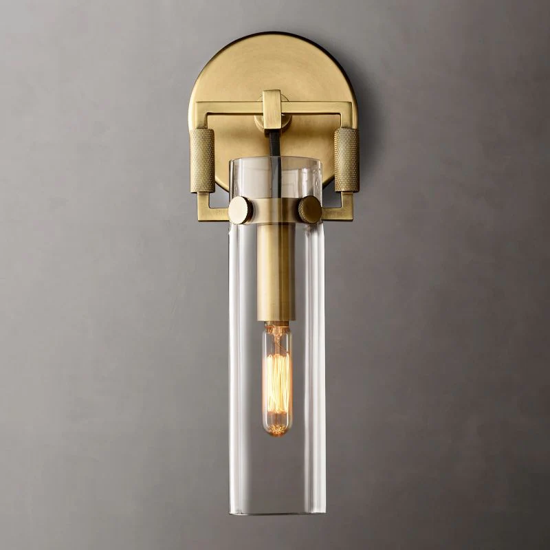 Mriani Glass Cylinder Wall Sconce 9'' - Image 5