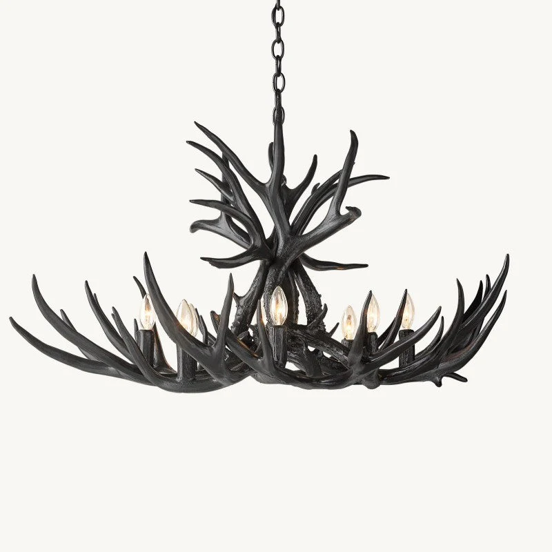 Natural Antler Chandelier 36" - Image 2