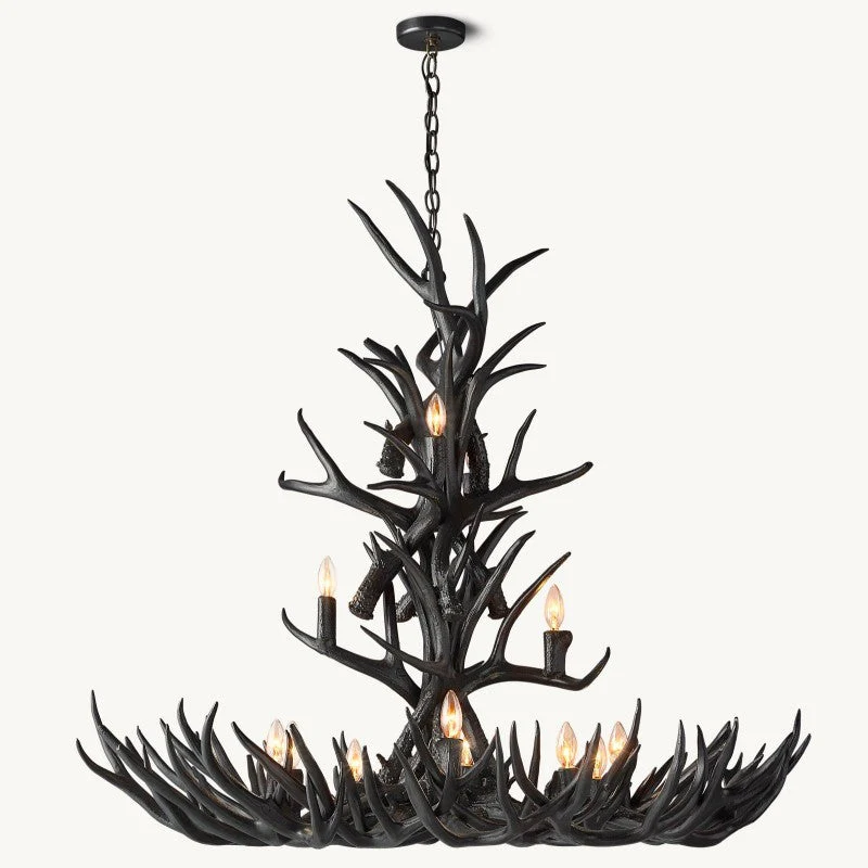 Natural Antler Chandelier 48" - Image 8
