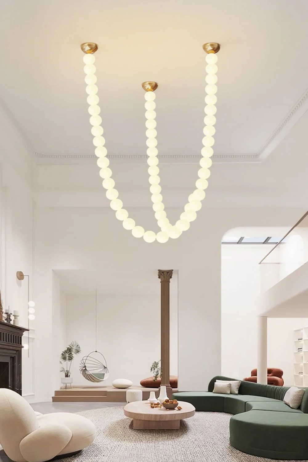 Pearl Necklace Balls Chandelier - Image 7
