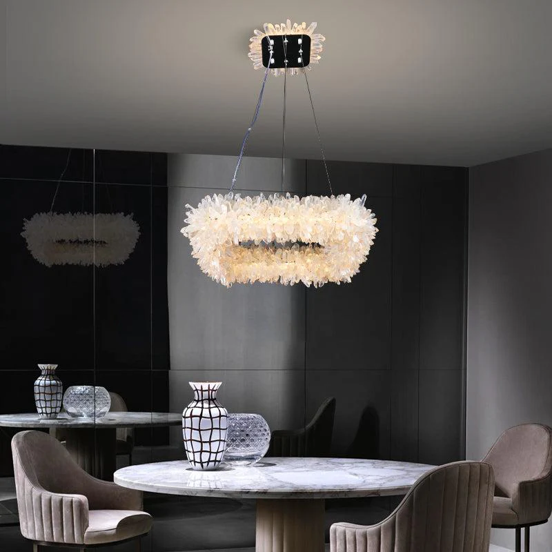 Primary Crystal Cluster Square Modern Chandelier - Image 3