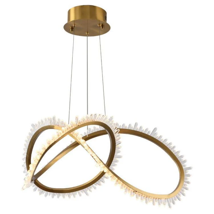 Primary Modern Living Room Rock Crystal Chandelier - Image 5