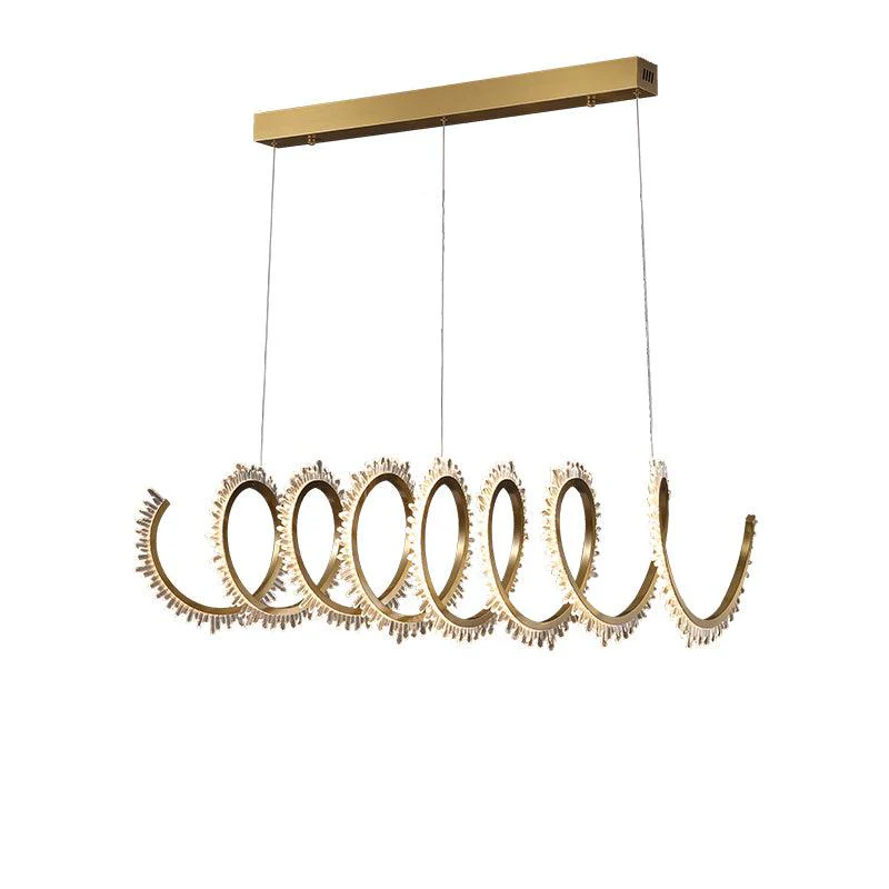 Primary Modern Spiral Crystal Chandelier - Image 4