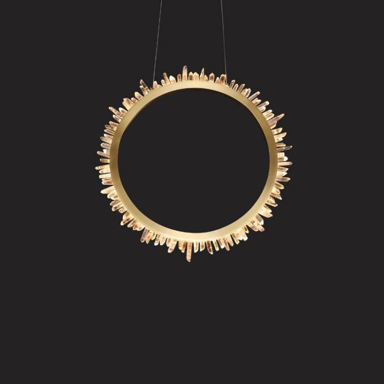 Primary Rock Crystal Ring Chandelier For Living Room - Image 7