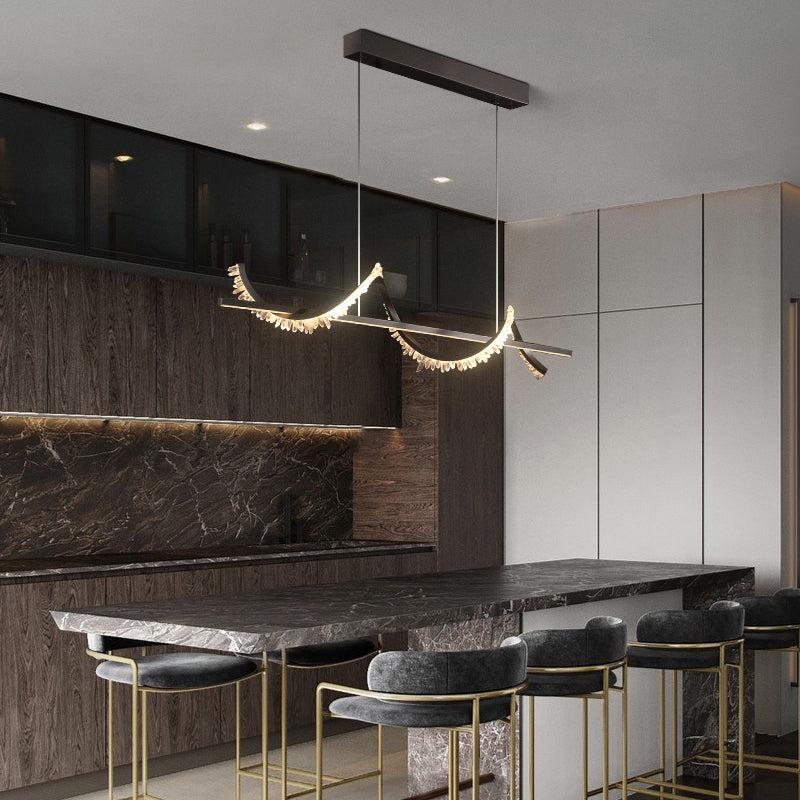 Primary Spiral Linear Crystal Chandelier - Image 3