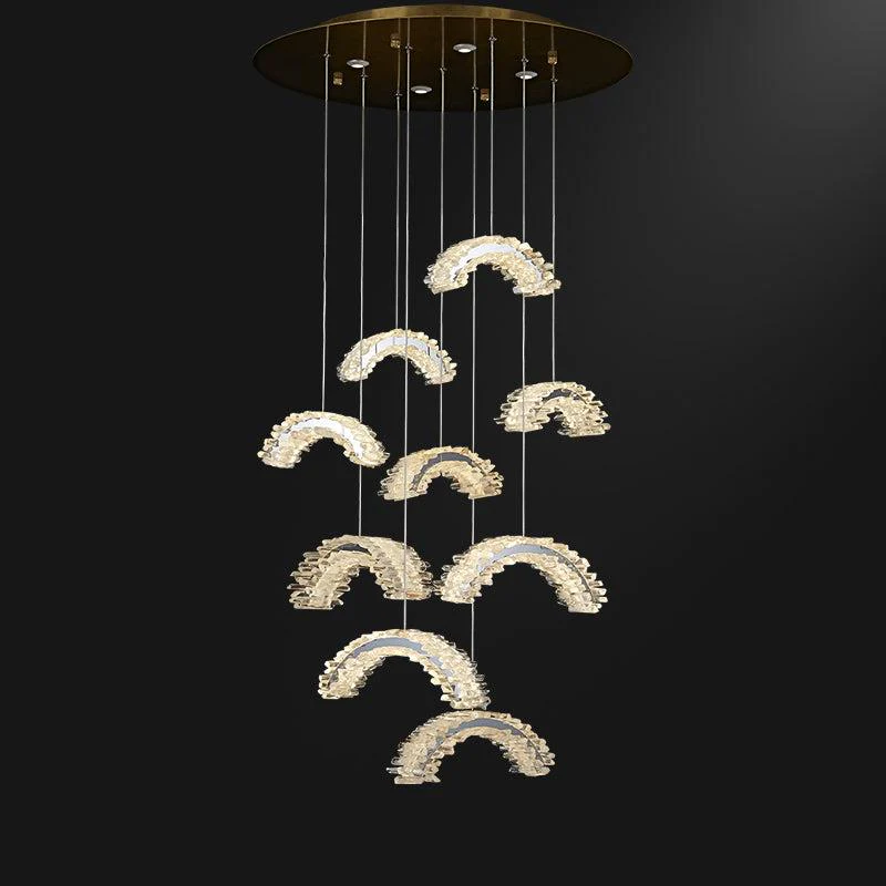 Primary Staircase Crystal Chandelier - Image 4