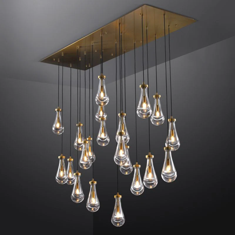 Raindrop Rectangle Chandelier - Image 10