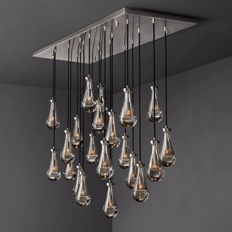 Raindrop Rectangle Chandelier - Image 12