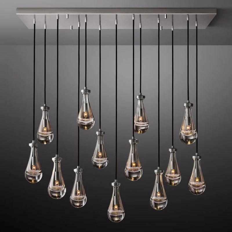 Raindrop Rectangle Chandelier - Image 3