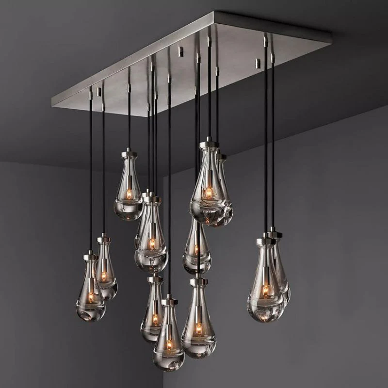 Raindrop Rectangle Chandelier - Image 6