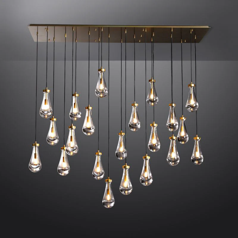 Raindrop Rectangle Chandelier - Image 7
