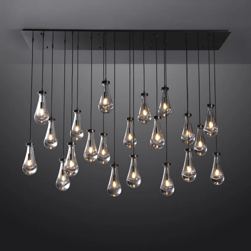 Raindrop Rectangle Chandelier - Image 8