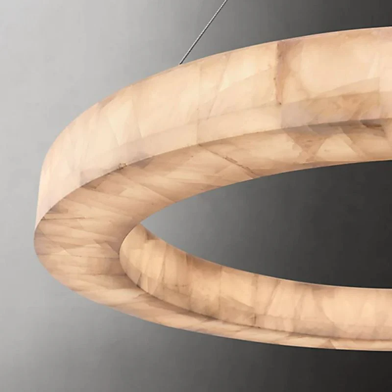 Rivage Round Calcite Chandelier 40" - Image 6