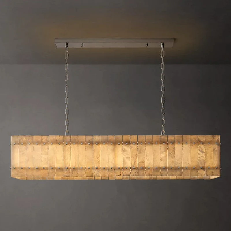 Mearin Alabaster Linear Chandelier 54" - Image 4