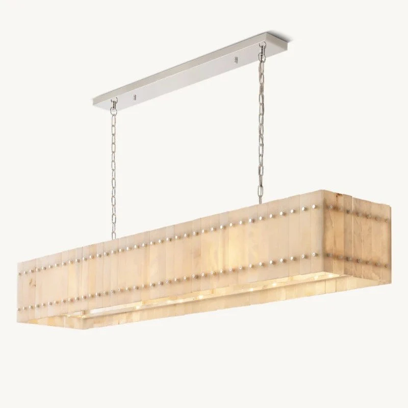 Mearin Alabaster Linear Chandelier 72" - Image 3