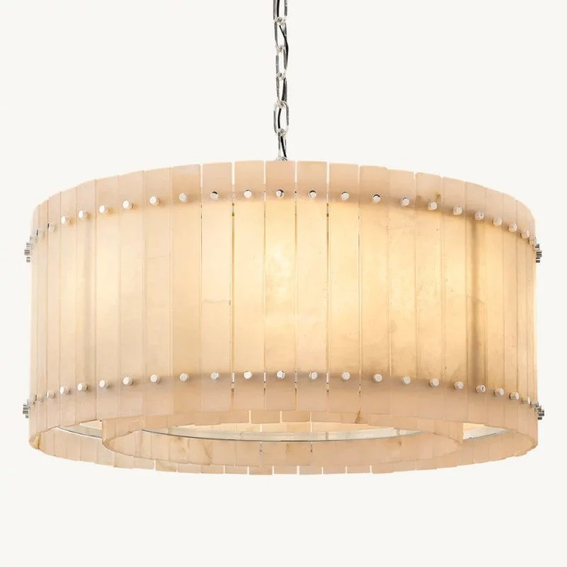 Mearin Alabaster Round Chandelier 37" - Image 6