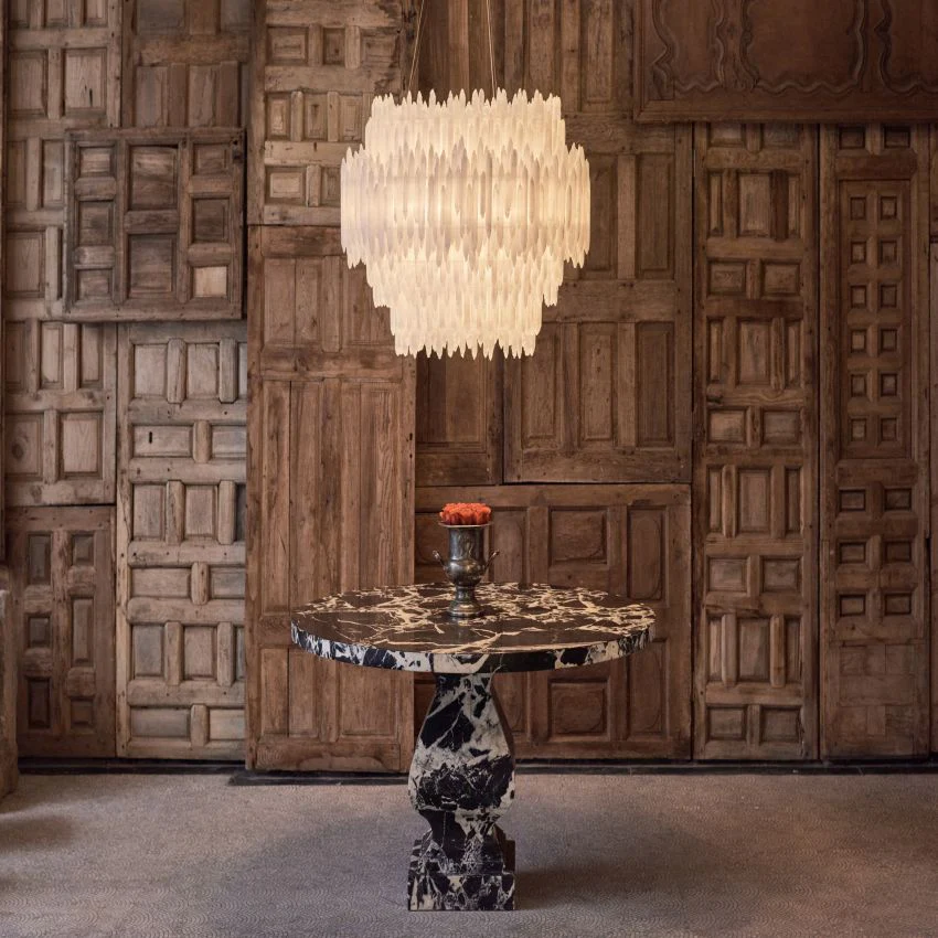 Selenite Round Tiered  Chandelier - Image 2